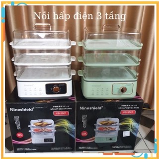 HCM Nồi hấp thông tầmg Nineshield 22L đa năng bảo hành 12 tháng