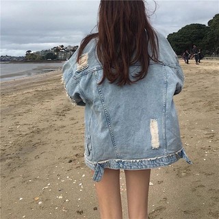 [ORDER] Áo khoác jeans xước cá tính
