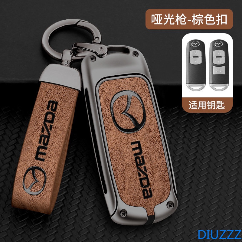 Bao Da Chìa Khóa Xe Hơi Bằng Hợp Kim Kẽm Cho Mazda 2 3 6 Atenza Axela Demio CX-5 CX5 CX-3 CX7 CX-9 2015 2016 2017 2018 2019
