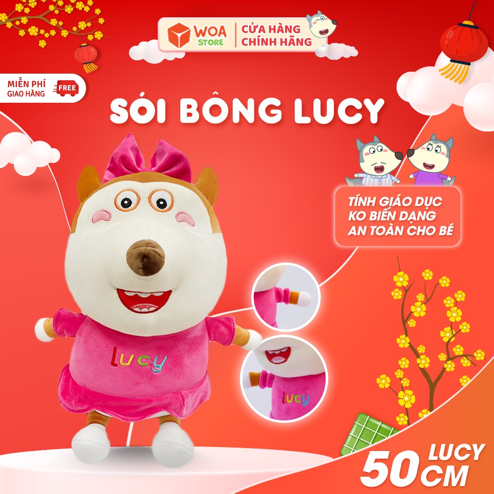 GẤU BÔNG LUCY 50CM & 25CM CHÍNH HÃNG CHO BÉ
