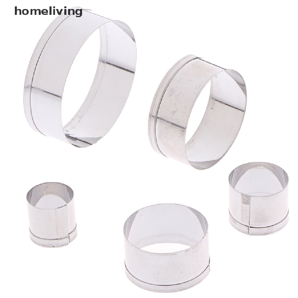 Set 5 Khuôn Cắt Đất Sét Tròn Bằng Polymer DIY