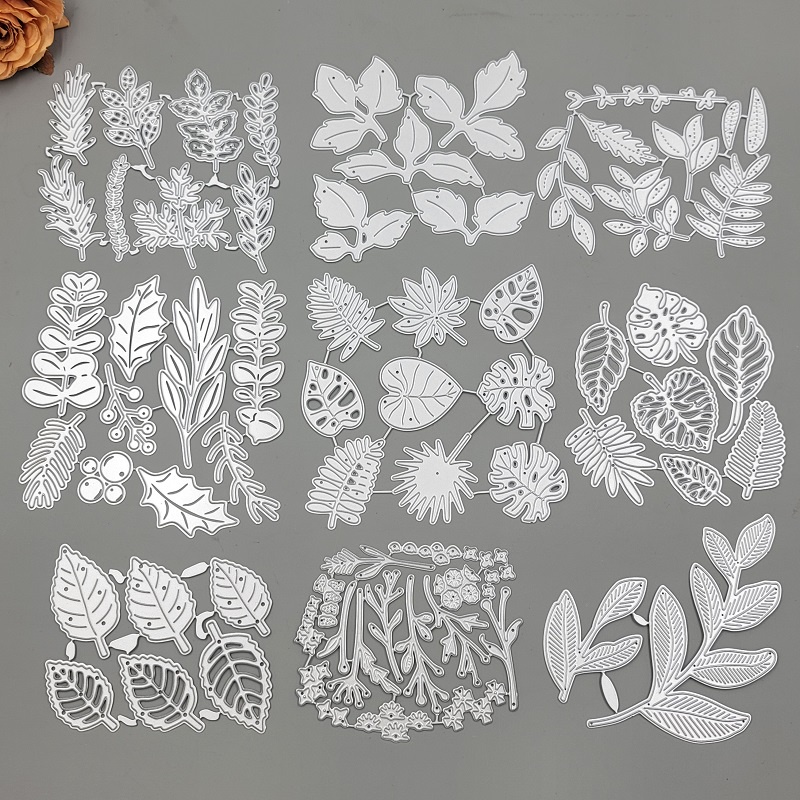 Khuôn Cắt Giấy Kim Loại Hình Chiếc Lá