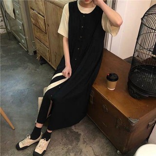 [ ORDER ] Yếm váy đen dài