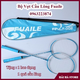 Bộ 2 Vợt Cầu Lông Fuaile Khung Hợp Kim Siêu Bền Tặng Kèm Hộp 6 Quả Cầu Nhựa & Khẩu trang