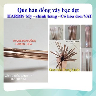 1 que hàn đồng bạc harris made in usa mỹ - qixing tq - que hàn ống đồng que hàn bạc hk1