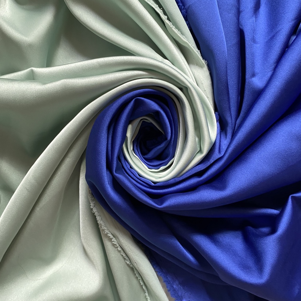 Vải Satin Nhung Màu Xanh Bạc Hà, Xanh Dương Đậm .Khổ 1m24 - 1m28.Chất Đẹp .Có Độ Bóng Láng.Mềm Mịn Rũ.Co Giãn.