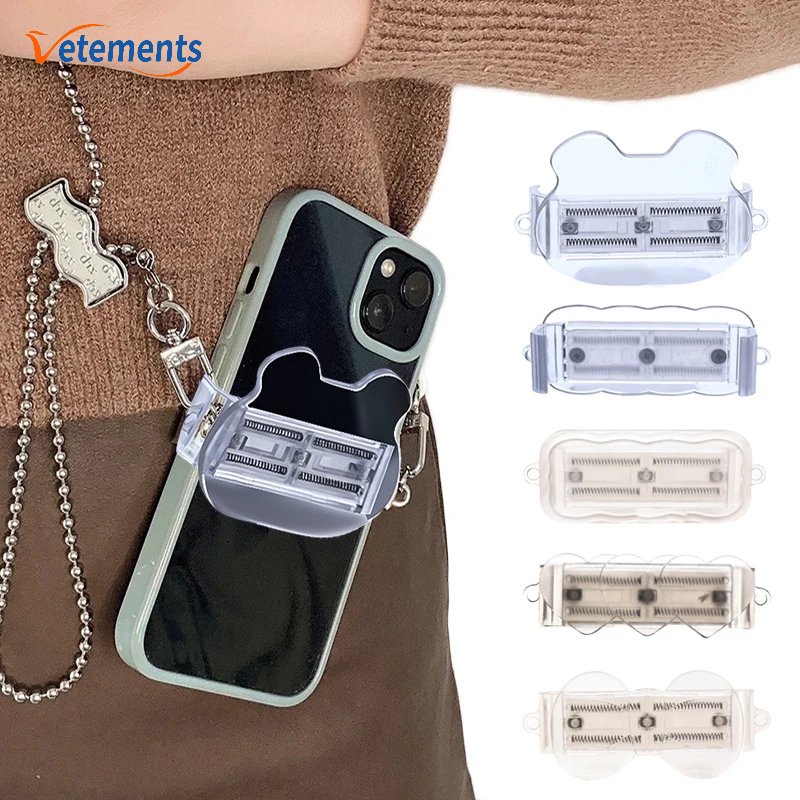 Giá Đỡ Điện Thoại / Dây Đeo Cổ Trong Suốt Thông Dụng Có Thể Tháo Rời