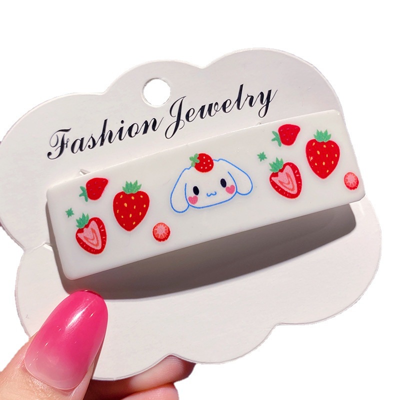 Kẹp Tóc Hình Sanrio Hello Kitty Kuromi Cinnamon Purin Ngọt Ngào Cá Tính Thời Trang Cho Nữ