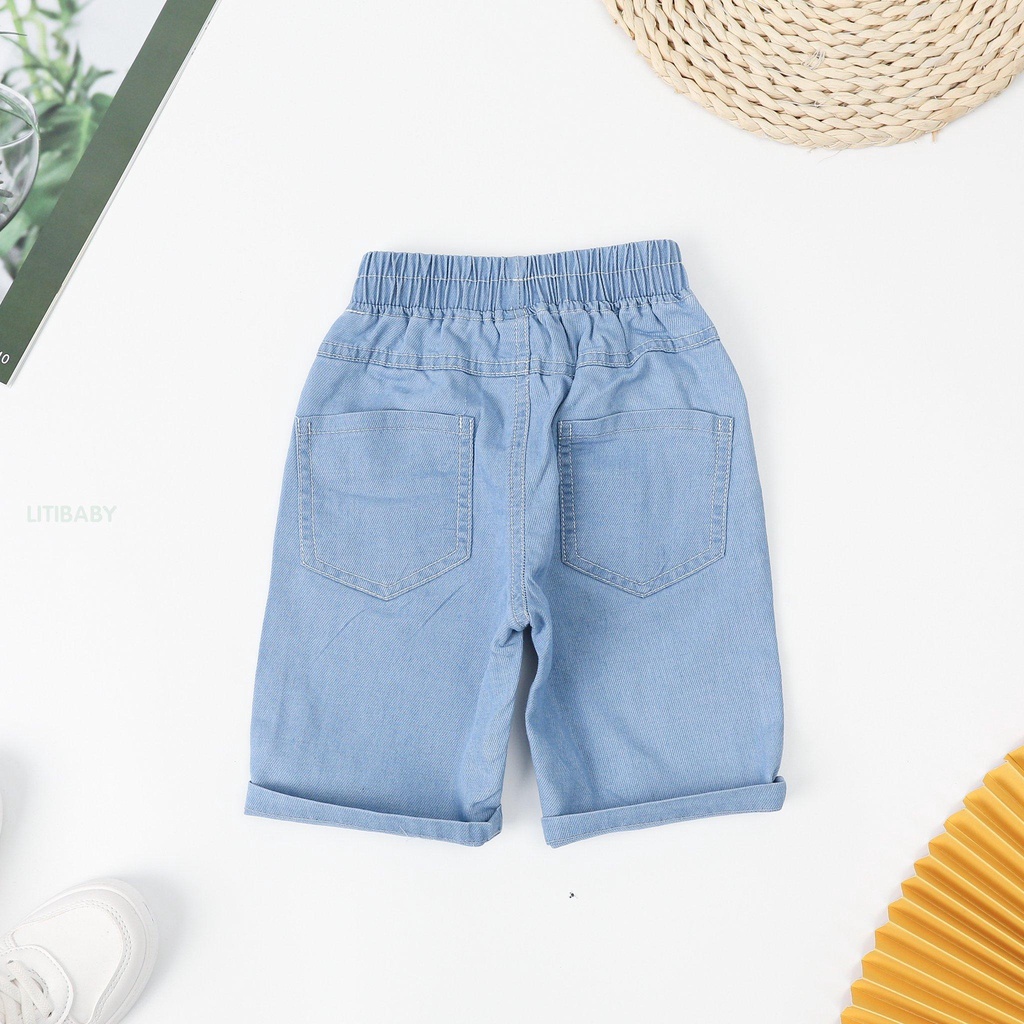 Quần bò jeans bé trai litibaby size cho bạn 26kg - 45kg - ảnh sản phẩm 4