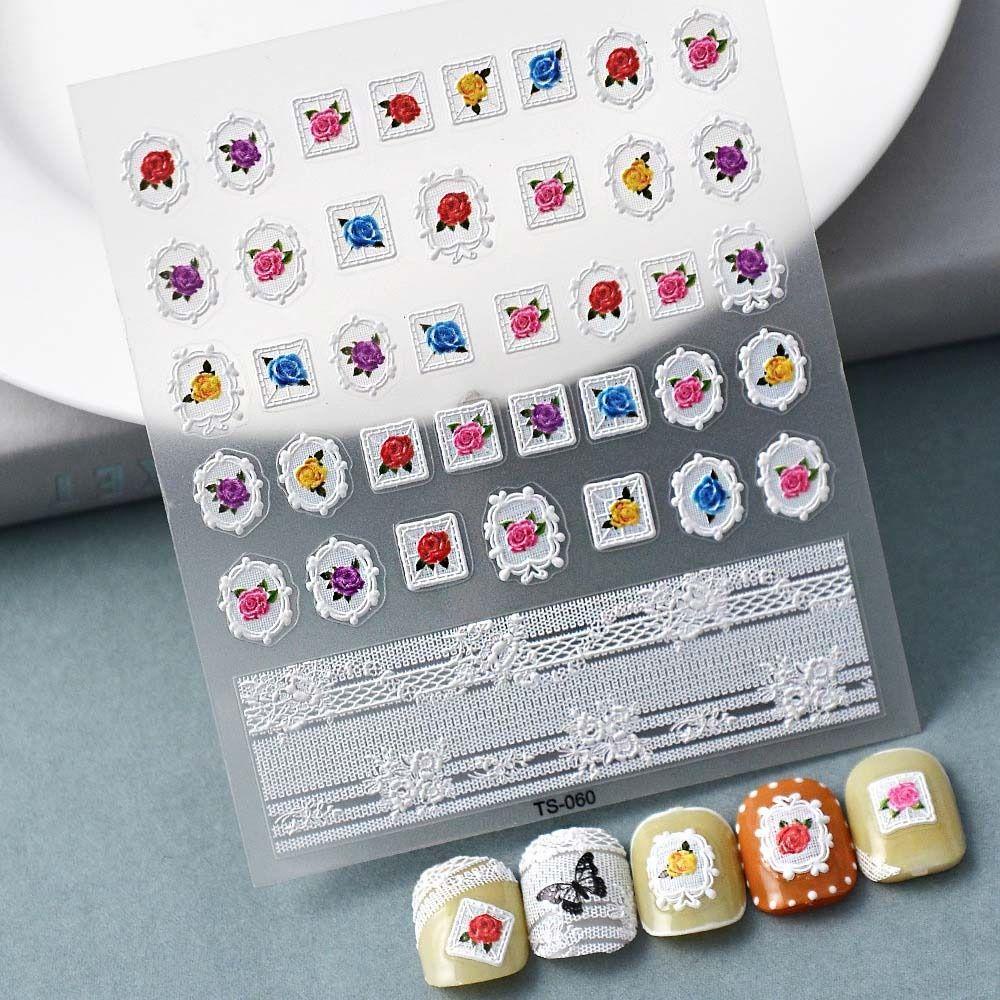 OCEANMAP Miếng Dán Trang Trí Móng Tay Hình Công Chúa Múa Ba Lê Xinh Xắn