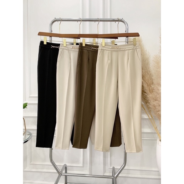 Quần vải nữ dáng baggy style công sở thanh lịch size 45-60kg