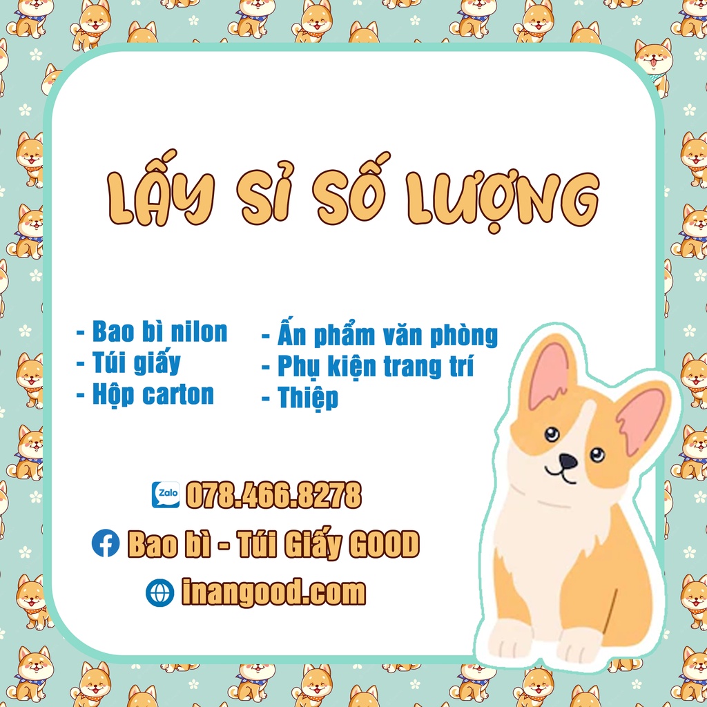 Túi giấy kraft in sẵn đựng quà, dùng đựng socola, quà tặng cho người yêu thương