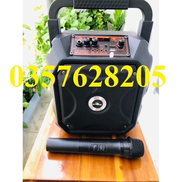 Loa Bluetooth Karaoke Công Suất Cực Lớn, Loa Trợ Giảng Xách Tay Mini KIOMIC K68(Tặng Kèm Micro Không Dây)-BH 1 Đổi 1