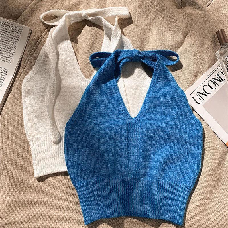 Áo Hai Dây Màu Trơn Thời Trang Mùa Hè Xinh Xắn Cho Bé Gái