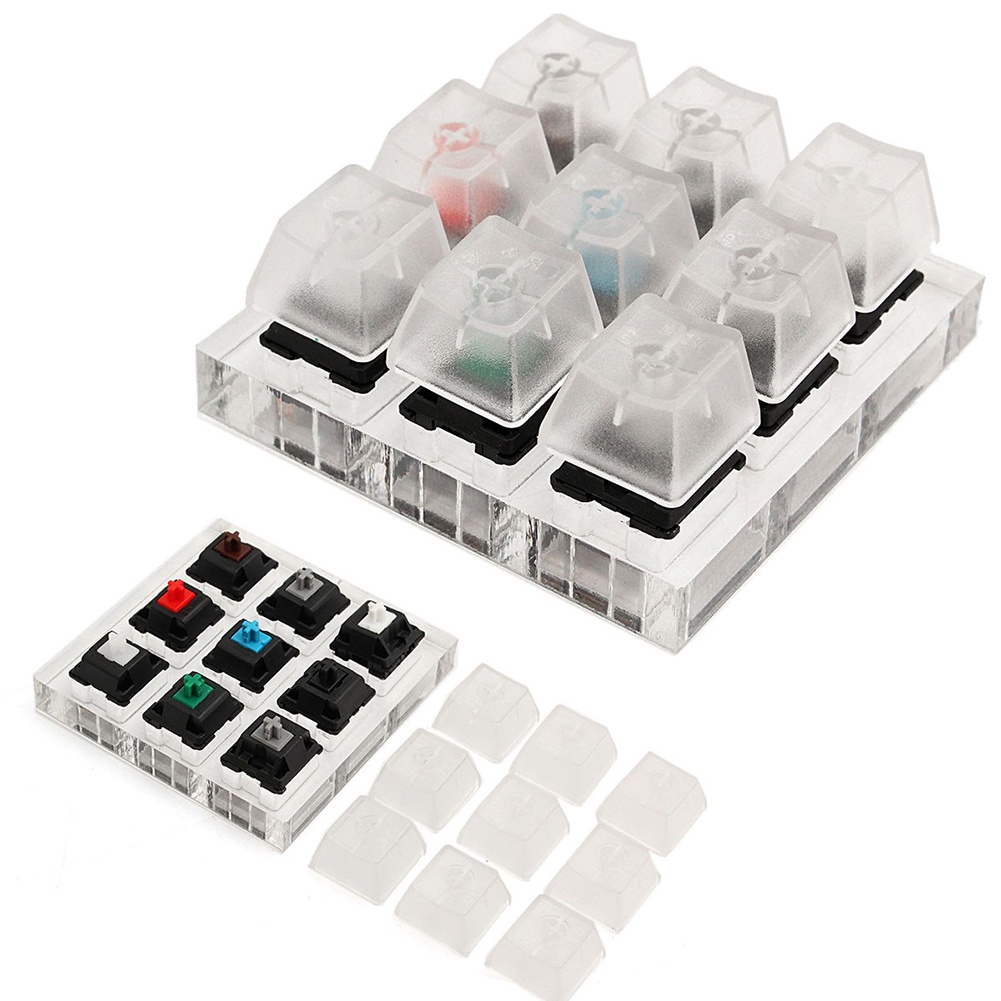 Bộ 9 Nút Nhựa Acrylic Hình Hoa Hướng Dương Kiểm Tra Bàn Phím Cherry MX Switches