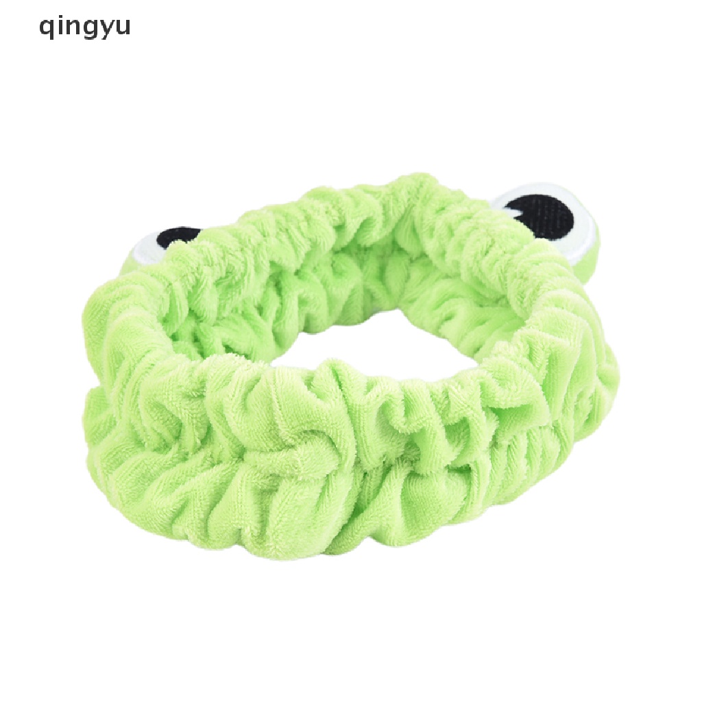 Băng Đô Trang Điểm Co Giãn Bản Rộng Hình Ếch Dễ Thương Cho Bé Gái