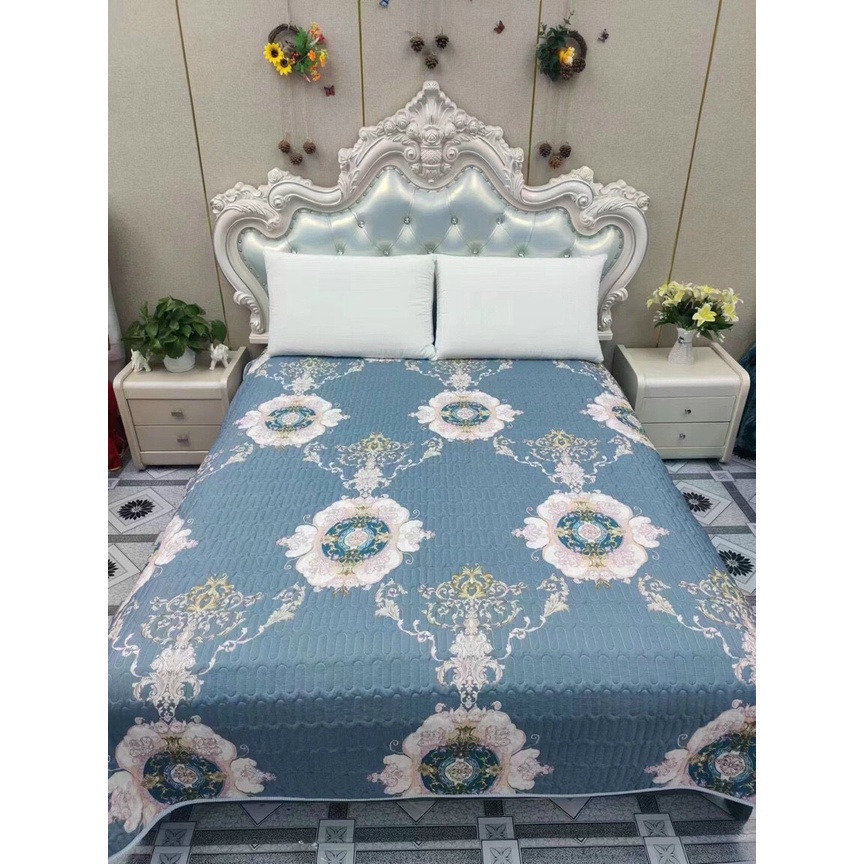Chăn hè COTTON POLY hàng QC cao cấp 2mx2,2m (nói không với hàng gia công trong nước) trần bông 3 lớp (Được chọn mẫu)