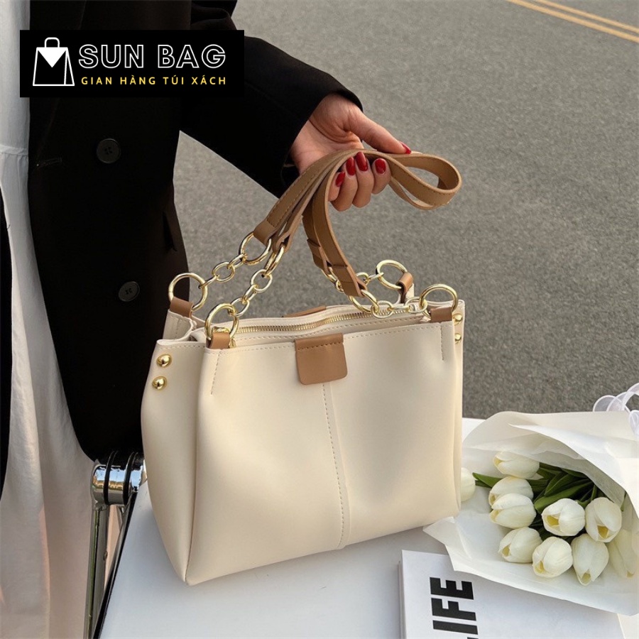 Túi Tote nữ SUN Bag, túi đi chơi, đi học, đi làm, da cao cấp, thời trang, sang trọng SB437 | BigBuy360 - bigbuy360.vn