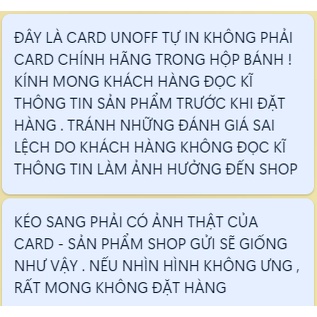 SET 5 CARD BLACKPINK X OREO  - Đọc kĩ mô tả