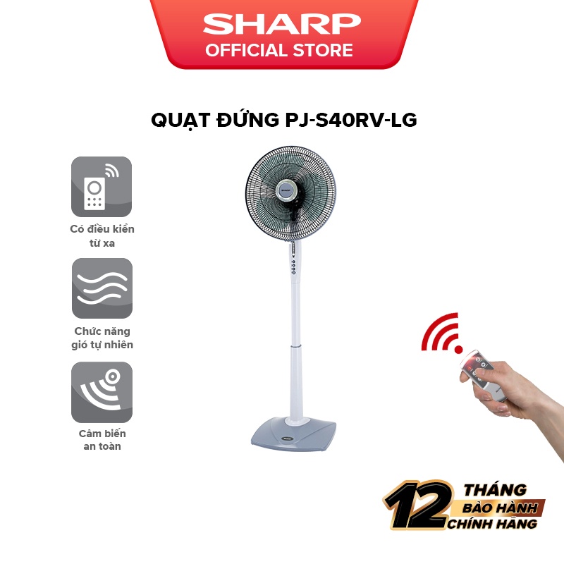 Quạt Đứng Sharp PJ-S40RV-LG Hàng Malaysia