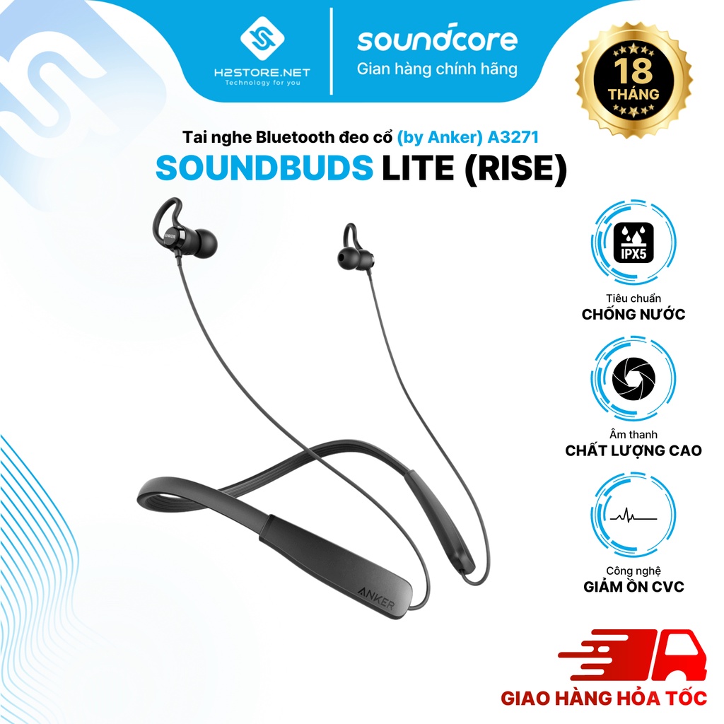 Tai nghe Bluetooth ANKER SoundBuds Rise - A3271 - Hàng chính hãng