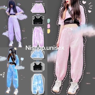 Set áo croptop + quần + bra