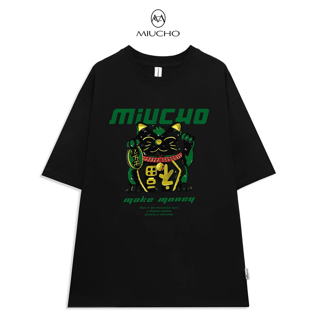 Áo thun nữ form rộng đẹp tay lỡ kiểu hàn quốc chất vải cotton mềm mịn AT205 Miucho in hoạt tiết