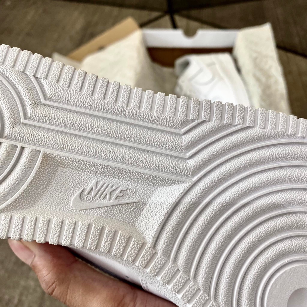 Giày AF1 trắng full, Giày Air Force 1 Full Trắng Cao Cấp độn dđế 6cm  Size Nam Nữ  Nguyễn Tình Sneaker