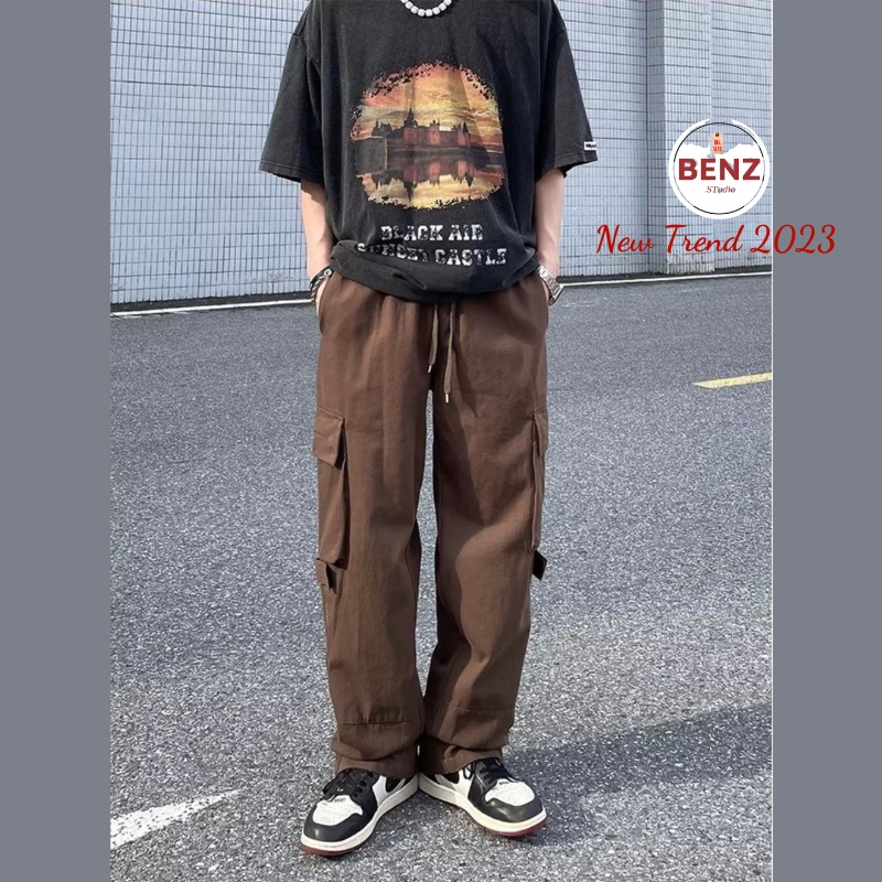 Quần jean túi hộp nam Helloyou, Quần kaki túi hộp Hiphop ống rộng xuông dài cargo pants co dãn cực đẹp top xu hướng 2022 | BigBuy360 - bigbuy360.vn