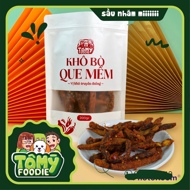 KHÔ BÒ QUE MỀM 200GR | TÔ MỲ FOODIE