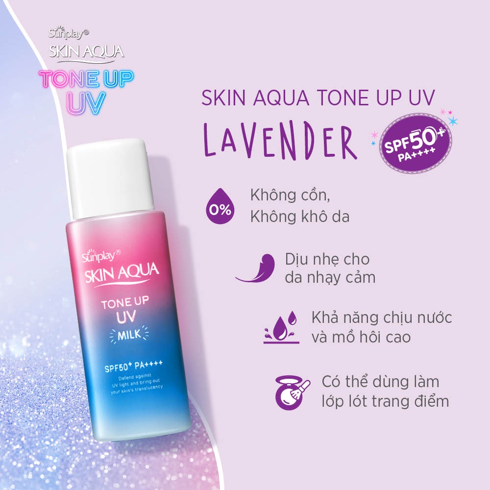 Sữa Chống Nắng SUNPLAY Skin Aqua Tone Up UV Milk SPF50+ PA++++ 50g