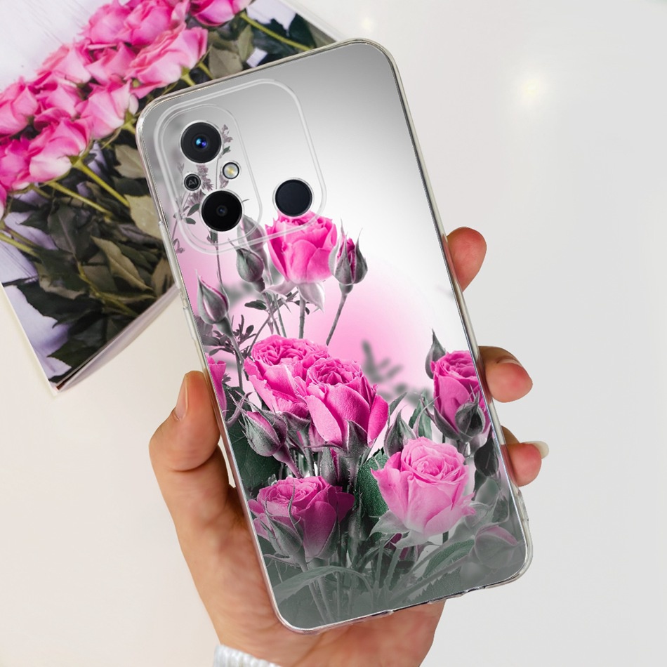 Ốp Điện Thoại TPU Dẻo Họa Tiết Hoạt Hình Mèo & Bướm Dễ Thương Cho Xiaomi Redmi 11A / Redmi 12C 2022 Redmi11A 12C 4G