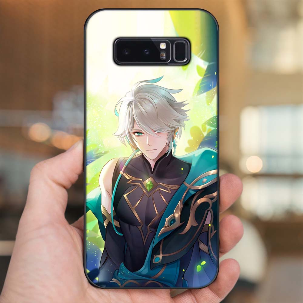 Ốp lưng Samsung Note 8 viền đen in hình Alhaitham Genshin Impact