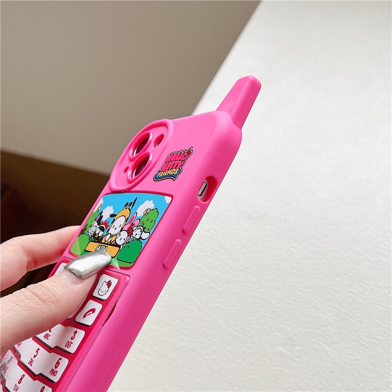 NOKIA Ốp Điện Thoại Mềm Nắp Lật Mặt Gương In Hình Trò Chơi Sanrio Friend Dễ Thương Cho iPhone 14 13 12 11 Pro Max 14promax