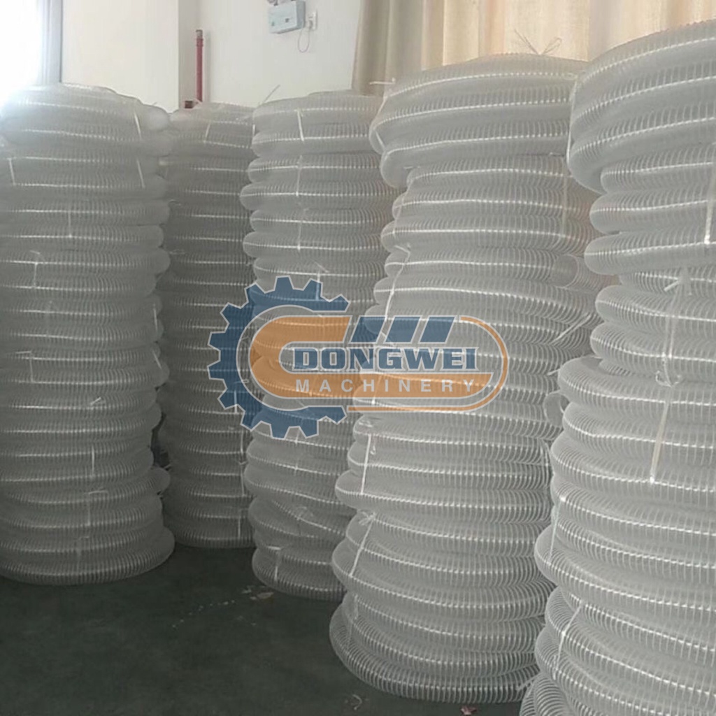 Ống hút mùi hút bụi thông gió đường kính 100mm nhựa PVC trong suốt lõi thép lò xo siêu bền tiện dụng