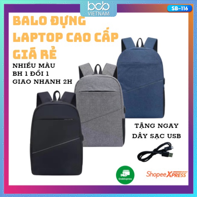 Balo Laptop Công Sở Giá Rẻ Đựng Vừa Laptop 15 inch SB-116