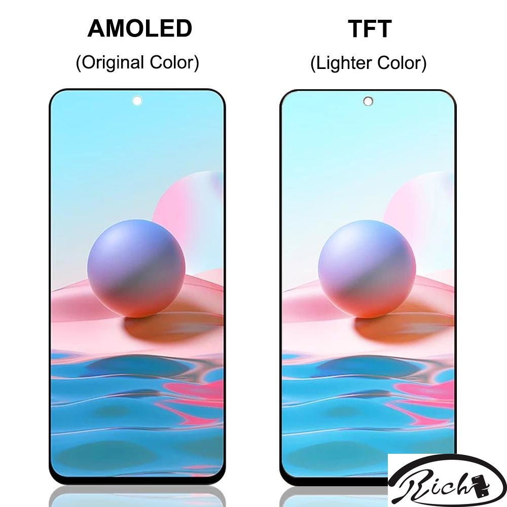 Màn Hình Cảm Ứng LCD Kèm Khung Cho Xiaomi Redmi Note 10 4G M2101K7AG Note 10S M2101K7AG M2101K7A