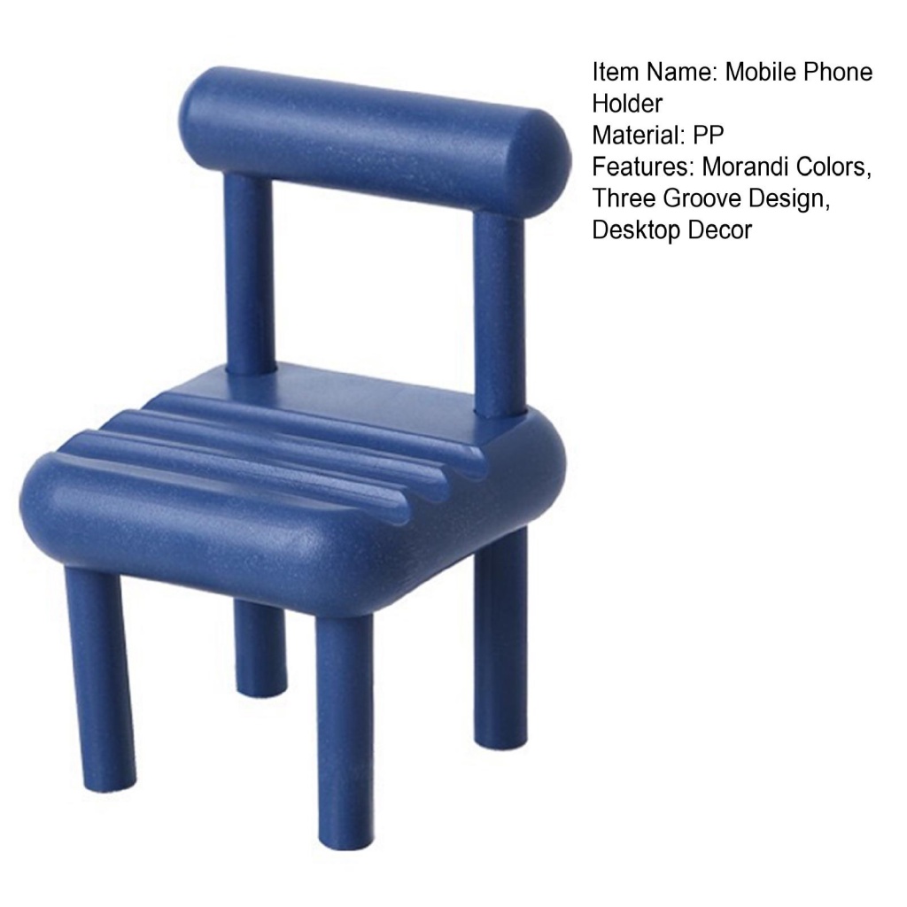 Giá đỡ điện thoại di động LENOVO kiểu dáng ghế mini ba rãnh không bị phai màu trang trí bàn làm việc