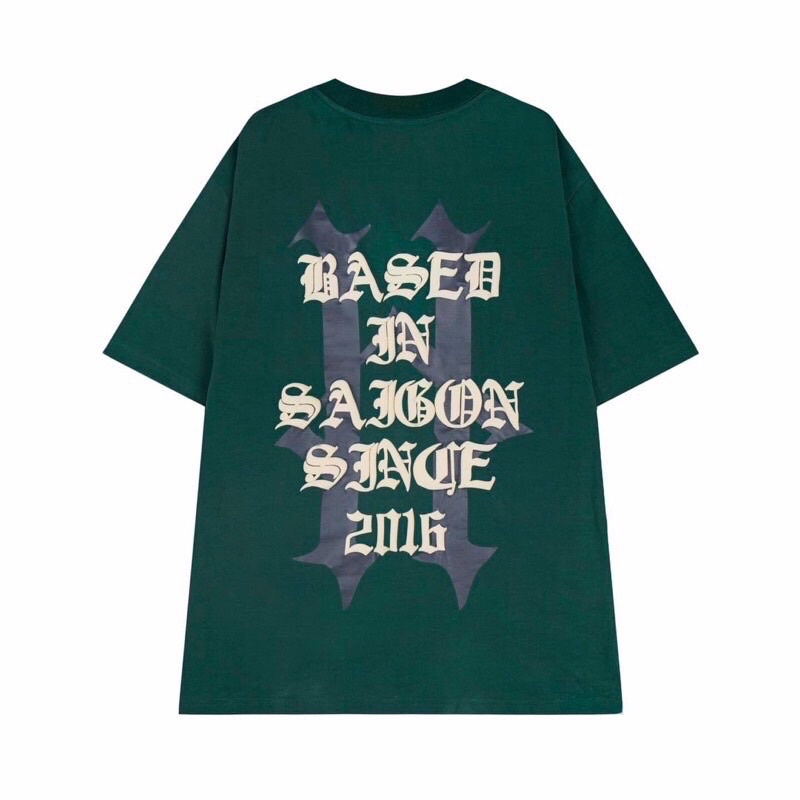 Áo Thun Tay Lỡ Unisex H.A.D.E.S H màu XANH/ĐEN Nam Nữ Unisex❤️Áo Phông Cổ Tròn Form Rộng Chất Cotton Khô 3158