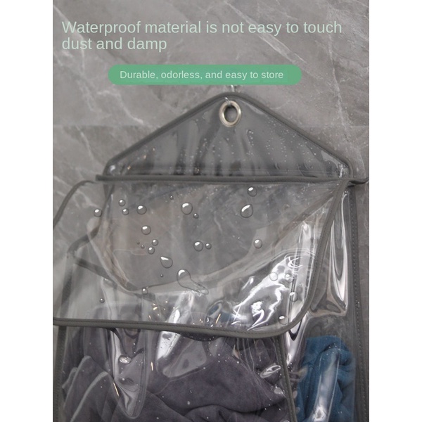 Túi Treo Trong Suốt Chống Thấm Nước Đựng Quần Áo Tiện Dụng Cho Nhà Tắm
