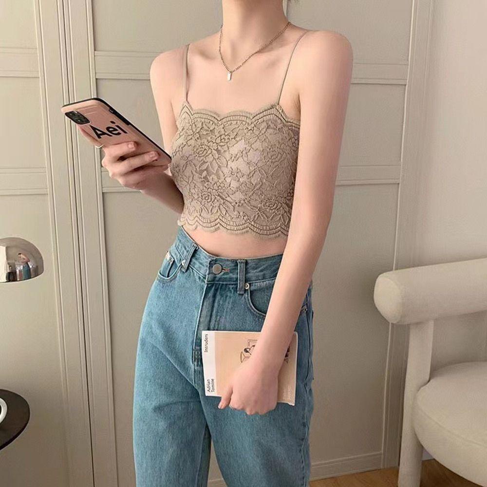 Áo Lót Dạng Ống Màu Trơn Thoáng Khí Họa Tiết Hoa Ngọt Ngào Cho Nữ