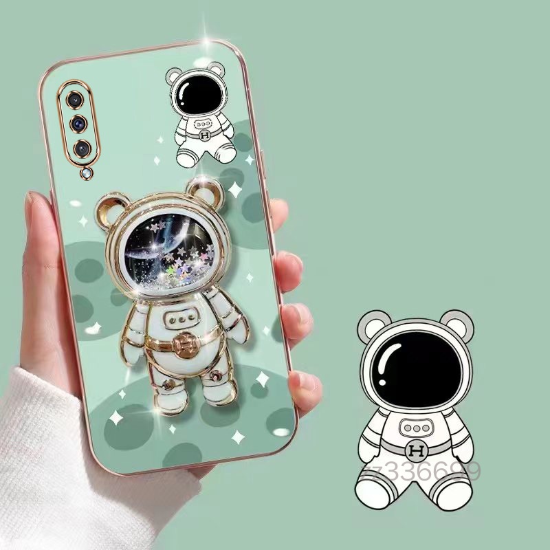 Ốp lưng Samsung A30S A50 A50S Samsung A70 Samsung A7 2018 A750 Ốp Điện Thoại TPU Siêu Mỏng Hình Gấu 3D Kèm Giá Đỡ Cho Samsung A30S A50 A50S Samsung A70 Samsung A7 2018 A750