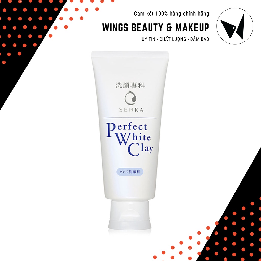 SENKA - Sữa rửa mặt đất sét Perfect White Clay 120g