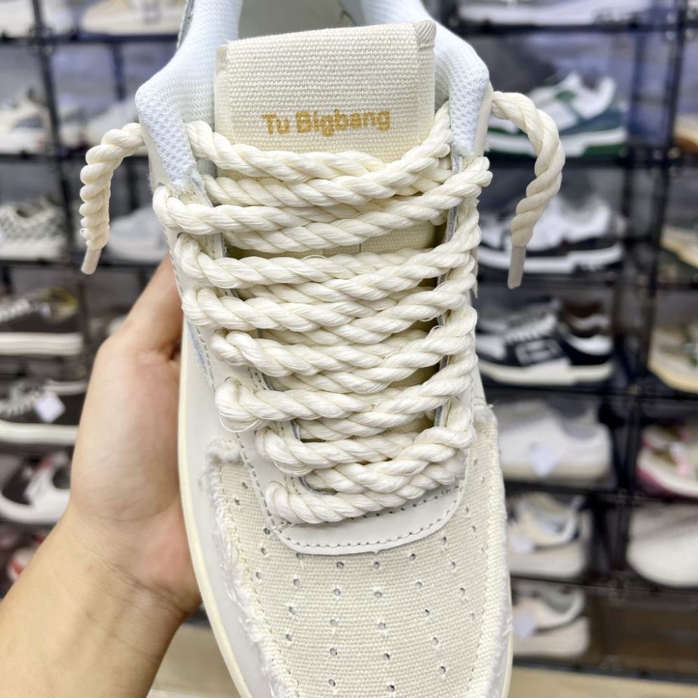 Giày_Nike Air Force 1 Thổ Cẩm, AF1 Dây Thừng Đế Air hàng cao cấp nhất Full Box Bill