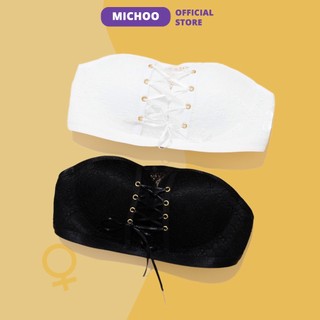 Áo Lót Cúp Ngực Chống Tụt MICHOO Đệm bàn tay có tặng kèm dây trong - Chống Tuột Không Dây Để Mặc Hở Vai Hở Lưng