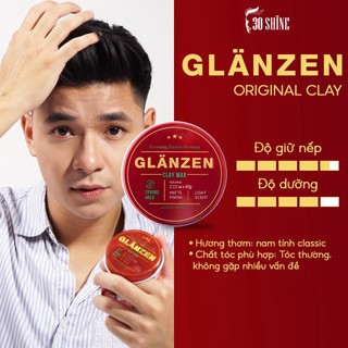 Combo sáp vuốt tóc Glanzen Clay Wax và xịt dưỡng tóc nam Glanzen Magic Spray