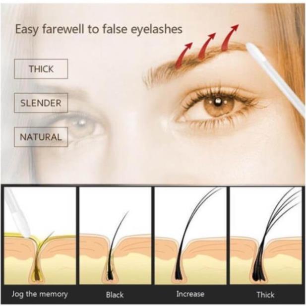 Dưỡng Mày BJCC Serum Dưỡng Lông Mày Rậm Kích Thích Lông Mày Mọc Nhanh Dày Rậm Đen Tự Nhiên Chỉ Sau 14 Ngày