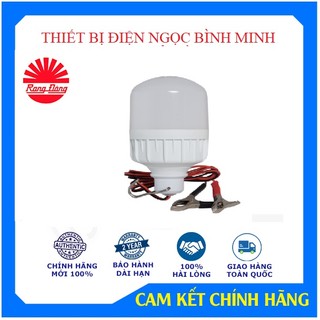 Bóng đèn led kẹp bình ắc quy 12v - 24v dc 12w rạng đông, chipled samsung