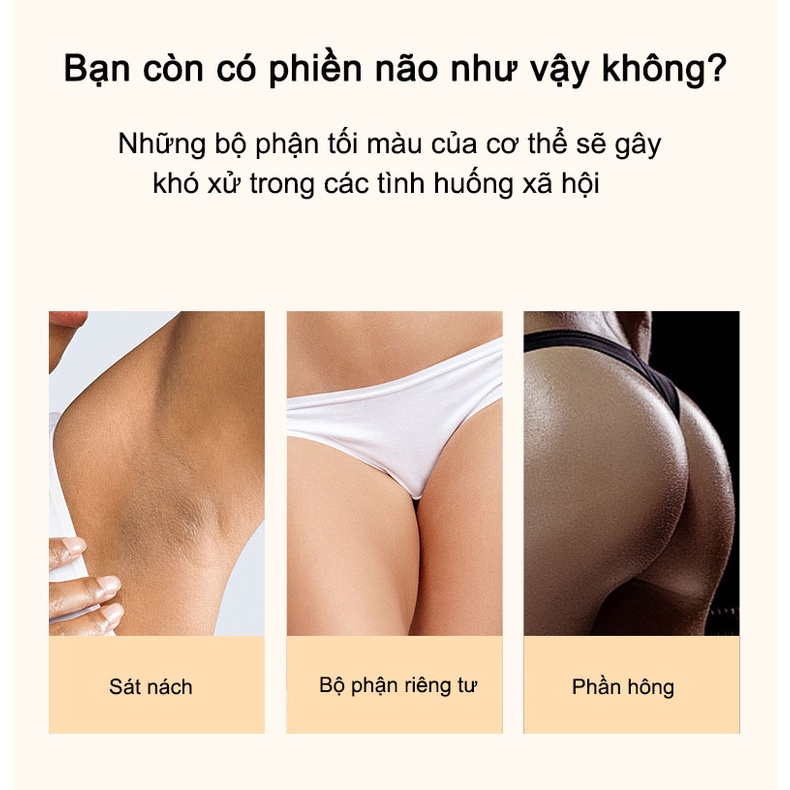 Kem làm trắng da toàn thân snow bleach cream 30ml Làm trắng da mông, đùi, khớp, vùng kín