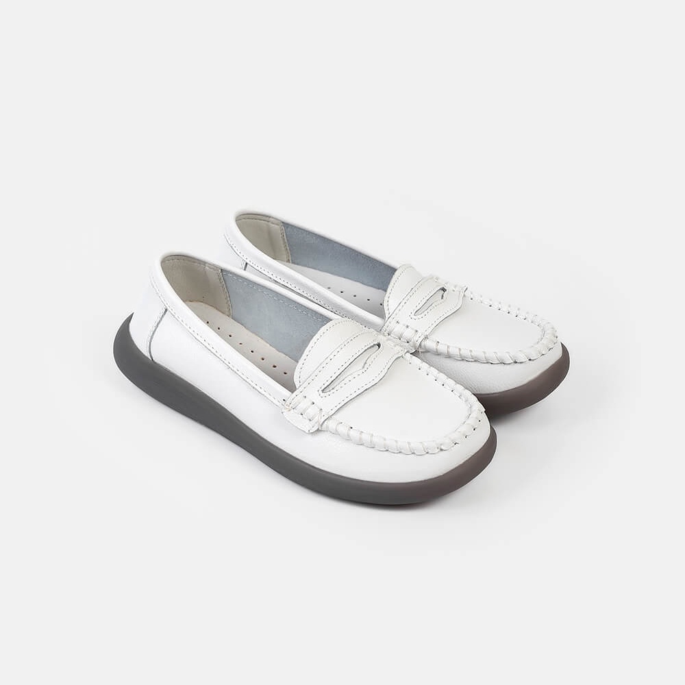 Giày Nữ Đế Bệt LEMINO Moccasins LB63024